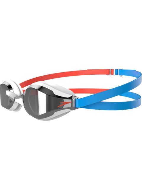 Speedo Fastskin Speedsocket 2.0 Goggles - Chrome Mirror/Red/Blue