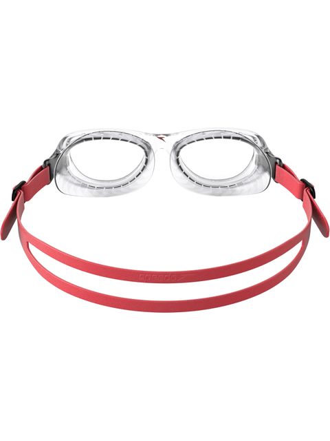 Speedo Futura Classic Junior Clear Goggles - Lava Red & Clear