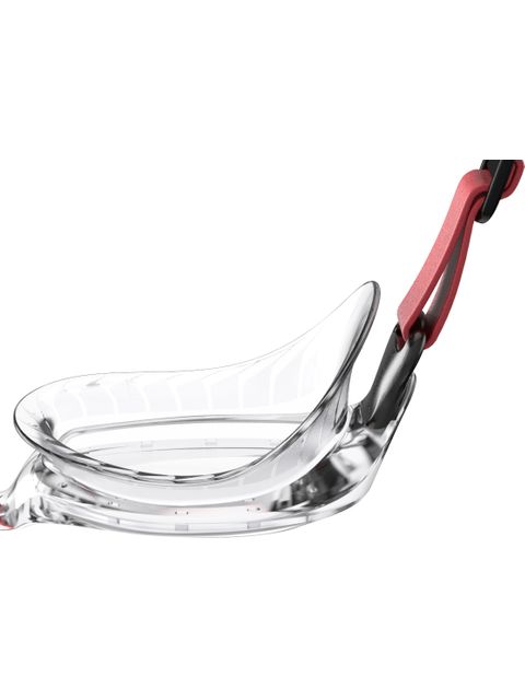 Speedo Futura Classic Junior Clear Goggles - Lava Red & Clear