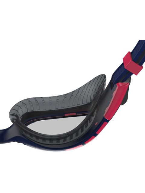 Speedo Futura Biofuse Flexiseal Triathlon Polarised Goggles - Navy & Phoenix Red