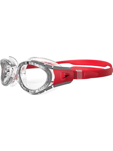 Speedo Futura Biofuse Flexiseal Clear Goggles - Lava Red