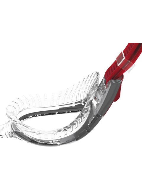 Speedo Futura Biofuse Flexiseal Clear Goggles - Lava Red