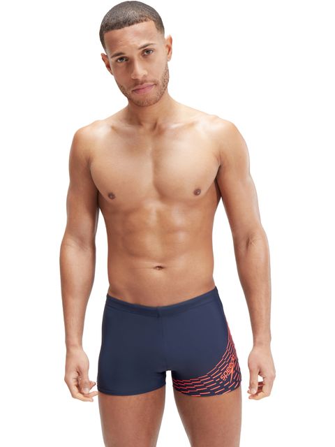 Speedo Medley Logo Aquashorts - Navy/Orange