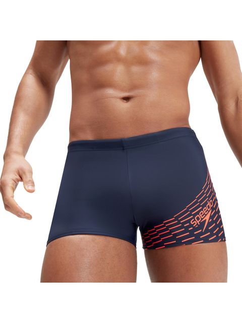Speedo Medley Logo Aquashorts - Navy/Orange