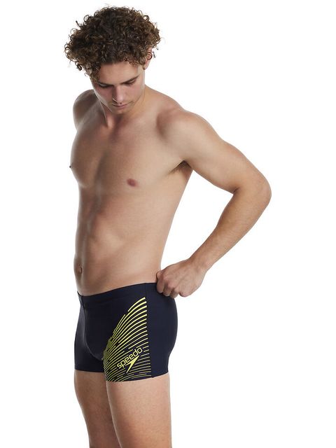 Speedo Medley Logo Aquashorts - Navy/Lemon