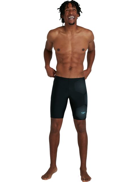 Speedo Tech Placement Jammers - Black/Light Adriatic