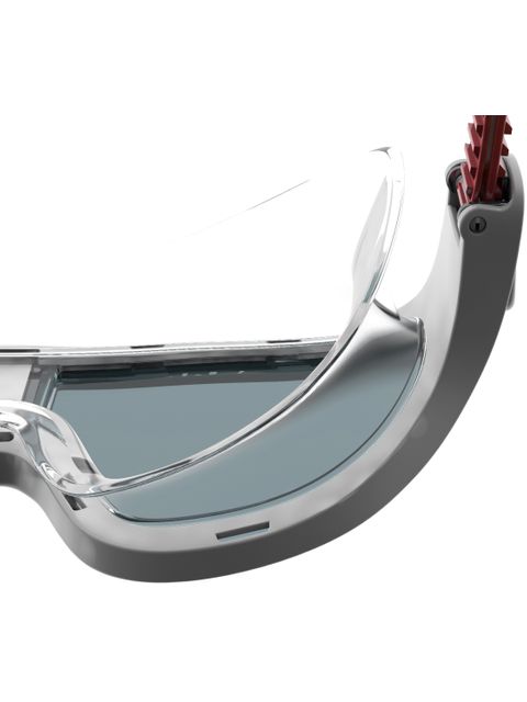 Speedo Biofuse Rift Swim Mask - Smoke/Lava Red/Oxid Grey