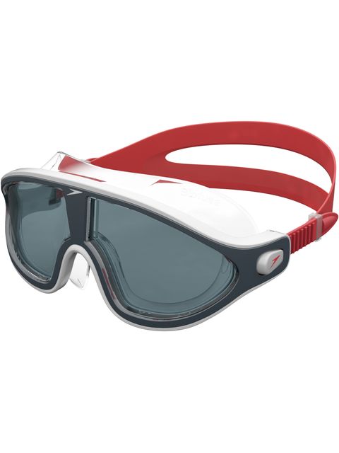 Speedo Biofuse Rift Swim Mask - Smoke/Lava Red/Oxid Grey