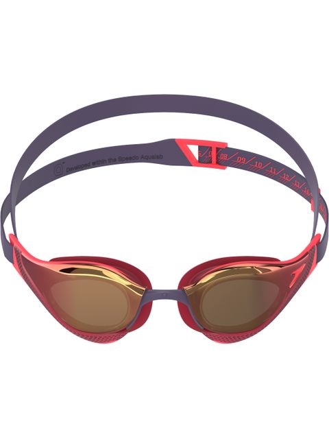 Speedo Fastskin Pure Focus Goggles - Mirror/Autumn Red/Smoke