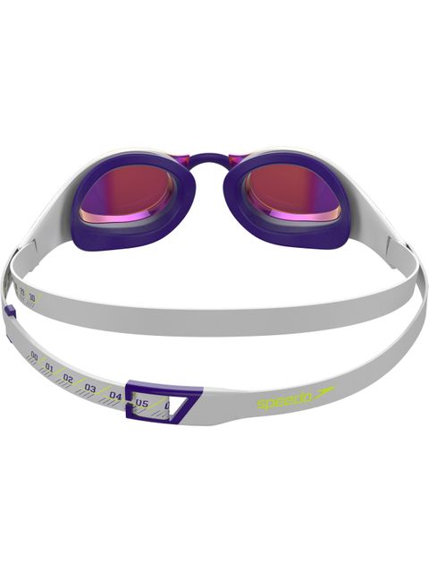 Speedo Fastskin Pure Focus Mirrored Goggles - White & Violet