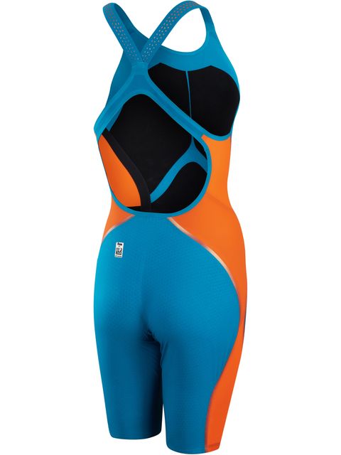 Speedo Fastskin LZR Pure Intent Openback Kneelength - Nordic Teal/Salso/Rose Gold
