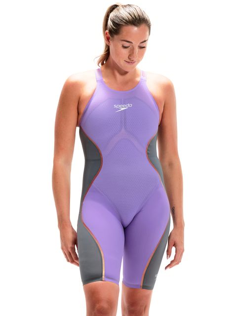 Speedo Fastskin LZR Pure Intent Openback Kneeskin - Purple Reign