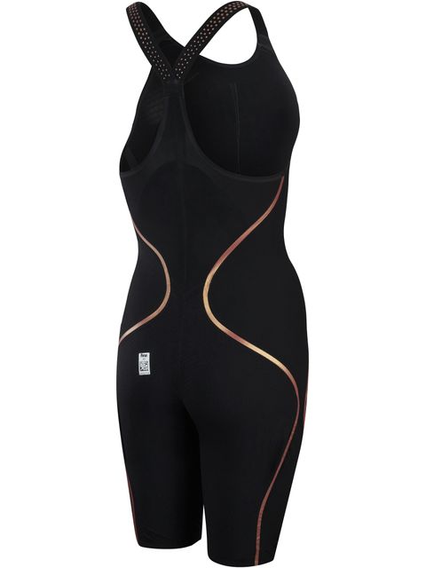 Speedo Fastskin LZR Pure Intent Black & Gold Closedback Kneelength