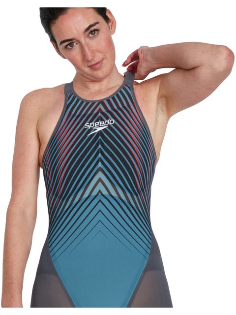 Speedo Fastskin LZR Pure Valor Openback Kneelength - Night Flare