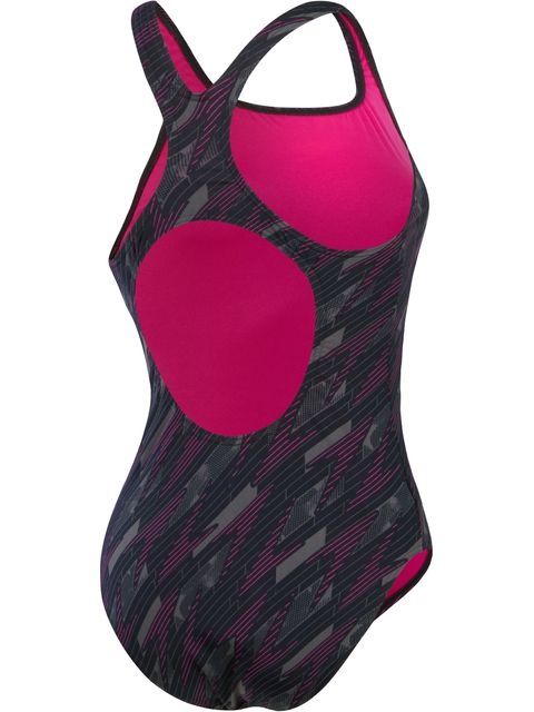 Speedo Medalist One Piece - Hyperboom/Black/Pink/Charcoal