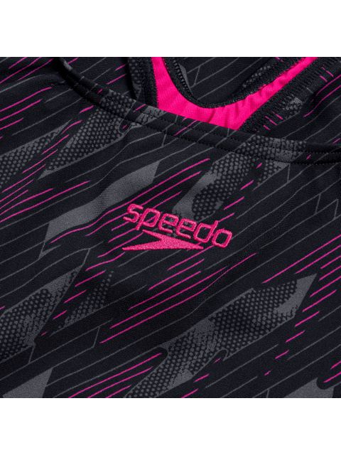 Speedo Medalist One Piece - Hyperboom/Black/Pink/Charcoal