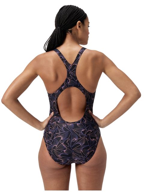 Speedo Hyperboom Allover Medalist One Piece - Bright Peach