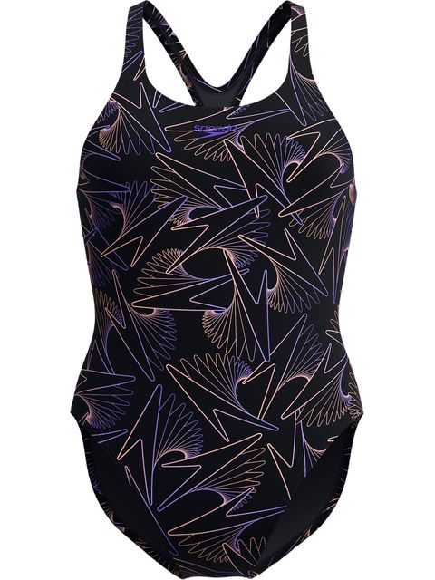 Speedo Hyperboom Allover Medalist One Piece - Bright Peach