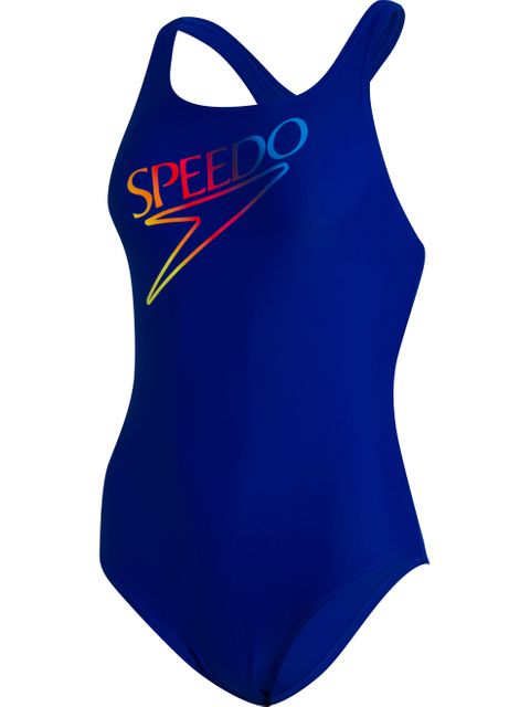 Speedo Retro Logo Medalist One Piece - Northern/Begonia Pink/Acid