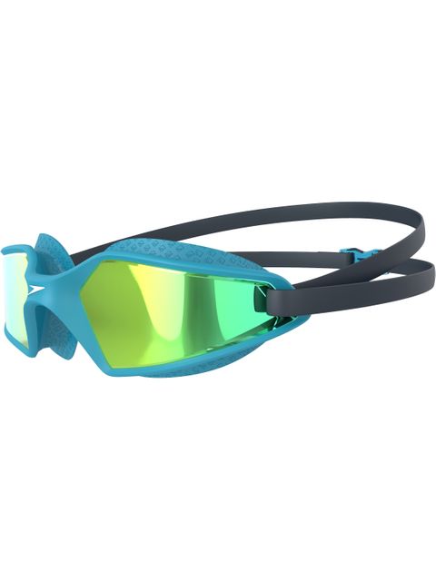 Speedo Hydropulse Junior Goggles - Yellow Gold Mirror/Navy/Blue Bay