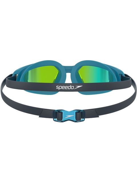 Speedo Hydropulse Junior Goggles - Yellow Gold Mirror/Navy/Blue Bay