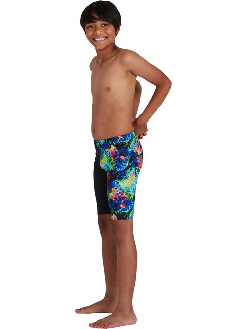 Speedo Digital Placement Jammers - Black/Volcanic Orange/Lapis/Cobalt/Light Adriatic
