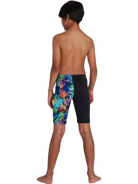 Speedo Digital Placement Jammers - Black/Volcanic Orange/Lapis/Cobalt/Light Adriatic