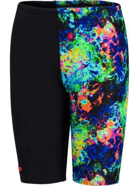 Speedo Digital Placement Jammers - Black/Volcanic Orange/Lapis/Cobalt/Light Adriatic