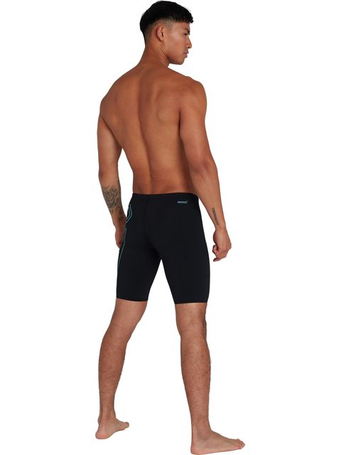 Speedo Boom Logo Placement Jammers - Black/Light Adriatic