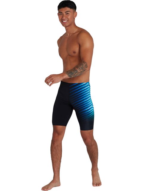Speedo Placement Jammers - Black/Light Adriatic