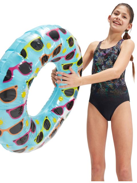 Speedo Medalist One Piece - Black/Orchid/Lemon