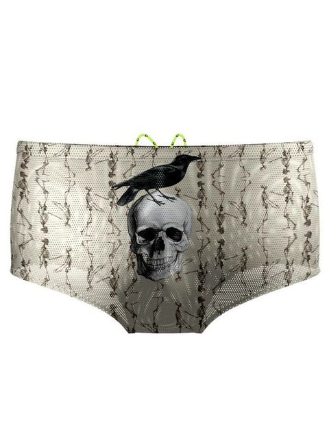 Q Swimwear Bone Daddy Drag Shorts Back