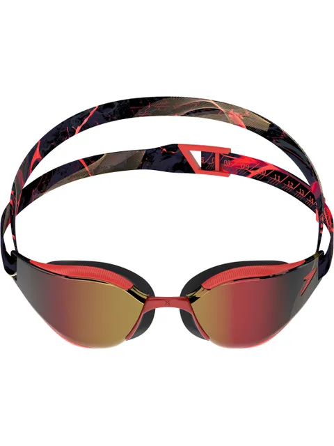 Speedo Fastskin Hyper Elite Goggles - Mirror Red/Smoke/Crimson