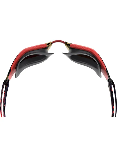 Speedo Fastskin Hyper Elite Goggles - Mirror Red/Smoke/Crimson