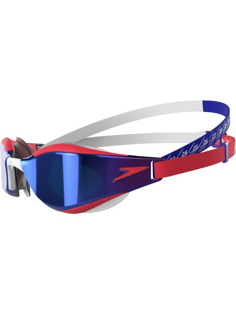 Speedo Fastskin Hyper Elite Goggles - Mirror/Red/Cobalt/White