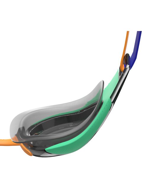 Speedo Fastskin Hyper Elite Goggles - Mirror/Green/Mandarin/Cobalt