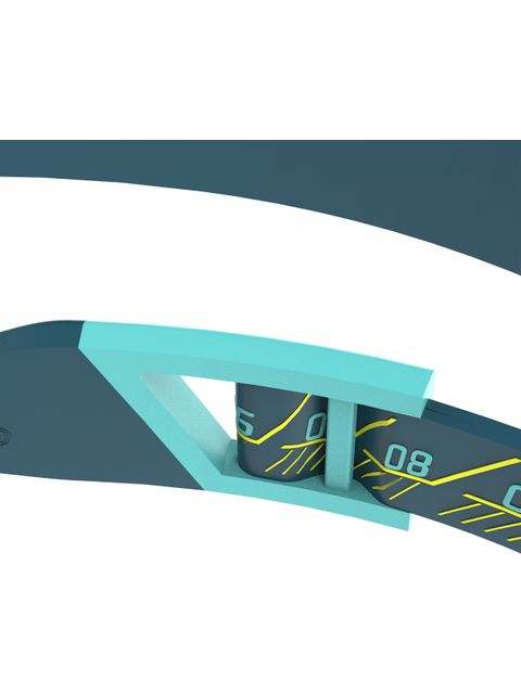 Speedo Fastskin Hyper Elite Goggles - Emerald Mirror/Hyper Yellow/Steel