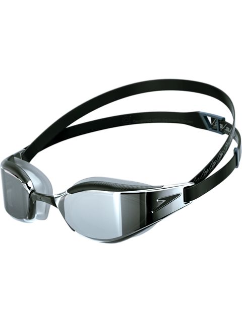 Speedo Fastskin Hyper Elite Goggles - Chrome Mirror/Black/Oxide Grey