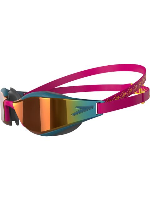 Speedo Fastskin Hyper Elite Goggles - Fire Gold Mirror/Magenta/Nordic Teal/Radiant Yellow