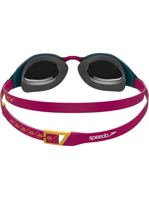 Speedo Fastskin Hyper Elite Goggles - Fire Gold Mirror/Magenta/Nordic Teal/Radiant Yellow