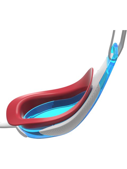 Speedo Fastskin Hyper Elite Goggles - Blue Tinted/Red/Bolt/Aqua