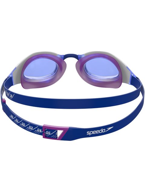 Speedo Fastskin Hyper Elite Goggles - Blue Flame Mirror/Diva/White