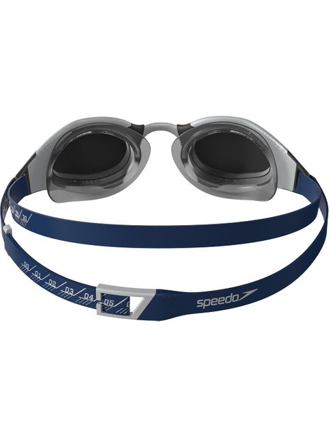 Speedo Junior Fastskin Hyper Elite Goggles - Fire Gold Mirror/Ammonite Blue/Silver 
