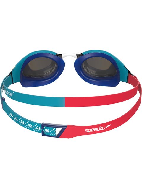 Speedo Junior Fastskin Hyper Elite Goggles - Mirror/Red/Bolt/Smoke