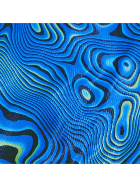 Speedo Star-Back One Piece - Navy/Cobalt/Green