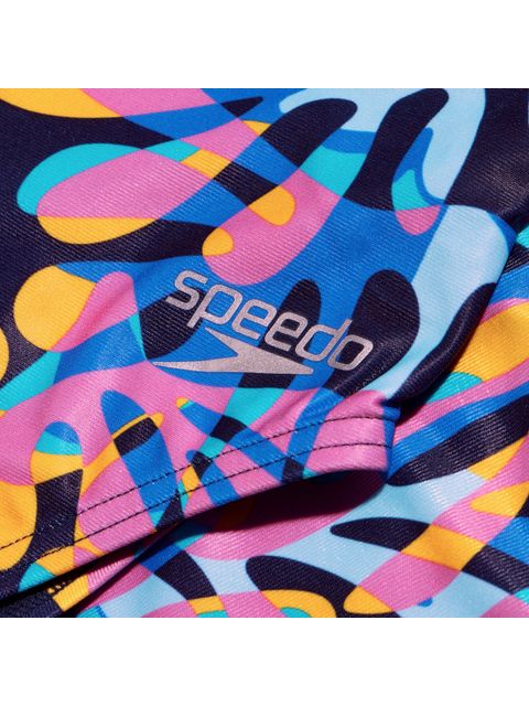 Speedo V-Back One Piece - Peacoat/Cobalt/Candy