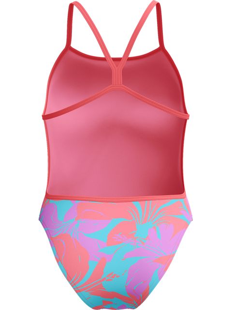 Speedo Allover Digital V Back One Piece - Kaluna Floral/Arctic Glass