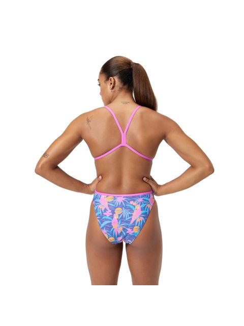 Speedo Allover Digital Vback One Piece - Parrot Party