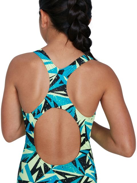 Speedo Allover Medalist One Piece - Hyperboom Pool/Zest