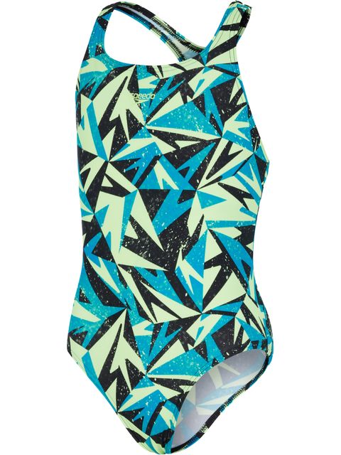 Speedo Allover Medalist One Piece - Hyperboom Pool/Zest